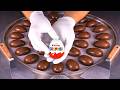 Kinder Surprise Eggs Ice Cream Rolls ASMR