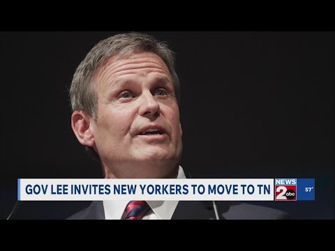 Gov. Bill Lee invites New Yorkers to move to Tennessee