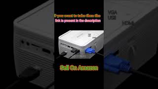 BIGASUO [2021 HD Bluetooth Projector Built in DVD Player, Mini Video Projector 1080P Supported