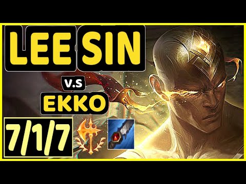 STIXXAY (LEE SIN) vs EKKO - 7/1/7 KDA JUNGLE CHALLENGER GAMEPLAY - NA