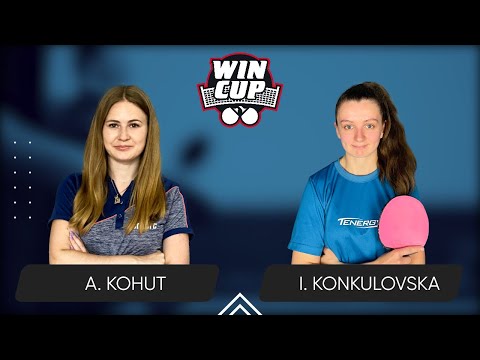 07:00 Alina Kohut - Iryna Konkulovska West 1 WIN CUP 08.08.2024 | Table Tennis WINCUP