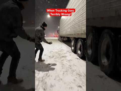 Rookie Trucker Fries Brakes Going Up The⛰️Mountain #trucking #semi #truck #overheat #cdl #fail