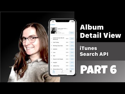 Album Detail View and fetching more data with NavigationLink - iTunes Search API Tutorial - PART 6/7 thumbnail