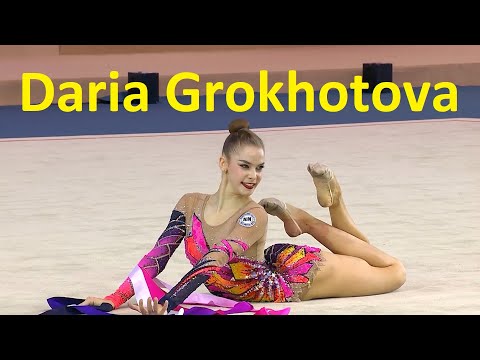 Daria Grokhotova Belarus Ribbon 2024 Sky Grace Cup 29.400 November 22 QATAR #rhythmicgymnastics