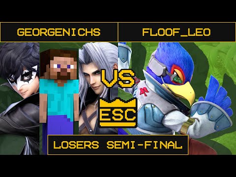 ESC 25 Smash Ultimate Losers Semi-Final: GeorgeNichs (Joker, Steve, Sephiroth) Vs. Floof_Leo (Falco)