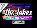 Taylor Swift - the lakes - Karaoke Instrumental (Acoustic)