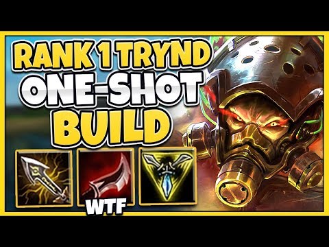#1 TRYNDAMERE WORLD INSTANT ONE-SHOT BUILD (1 AUTO 1 KILL) - League of Legends