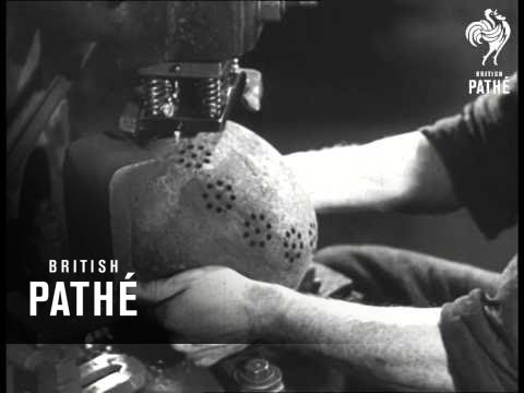 Making Pots From German Helmets (1946)