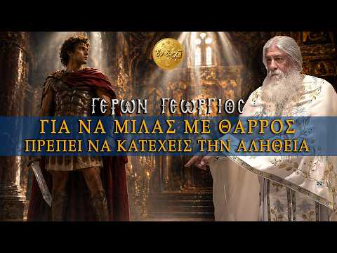 Γέρων Γεώργιος: ΓΙΑ ΝΑ ΜΙΛΑΣ ΜΕ ΘΑΡΡΟΣ, ΠΡΕΠΕΙ ΝΑ ΚΑΤΕΧΕΙΣ ΤΗΝ ΑΛΗΘΕΙΑ