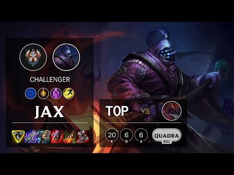 Jax Top vs Sion - EUW Challenger Patch 11.24b