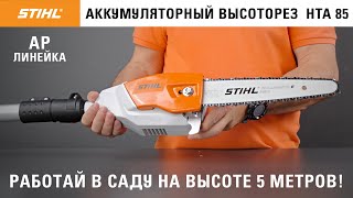 Высоторез аккумуляторный STIHL HTA 85 без АКБ и ЗУ - видео №1