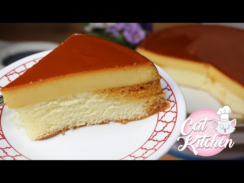 CREAM CHEESE CUSTARD CAKE I CAT in the Kitchen