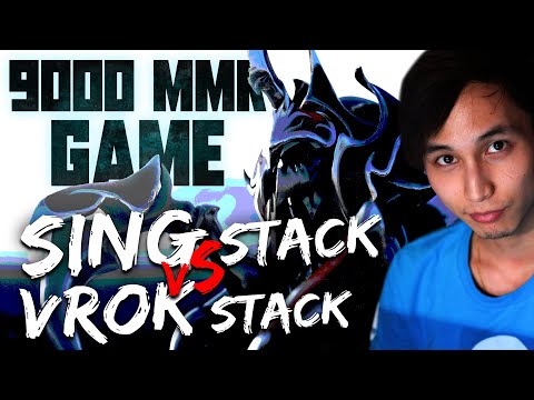 9000 MMR GAME | SING STACK vs VROKSNAK STACK (SingSing Dota 2 Highlights #1675)