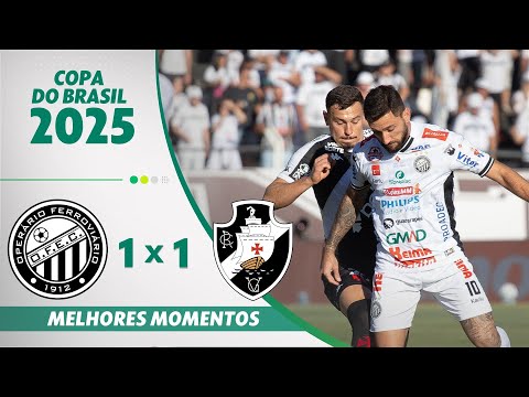 Gols e lances de Operário x Vasco da Gama