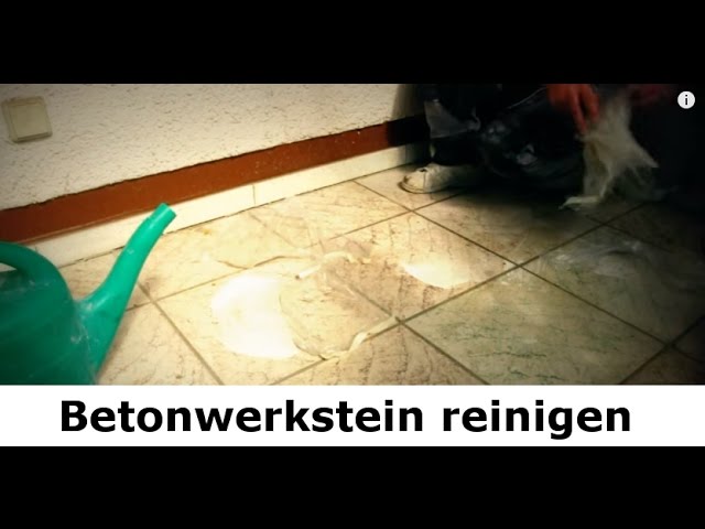 Betonwerkstein Terrasse reinigen