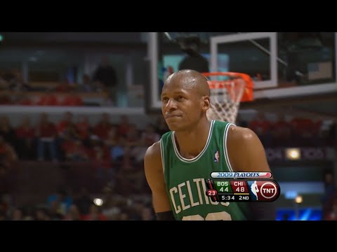 Ray Allen Full Highlights 2009 Playoffs R1G6 at Bulls - 51 Pts, 9 Threes