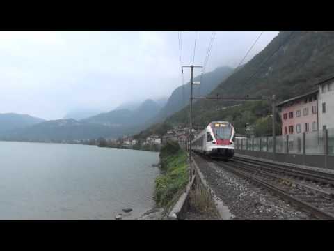 ATTENZIONE TILO ETR 524 116 IN TRANSITO A CAPOLAGO. (CH) 17 - 10 - 2015.