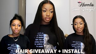 *BEST SILKY*  26 INCH  BONE STRAIGHT HAIR INSTALL + (HAIR GIVEAWAY DETAILS) | Tosin Victoria