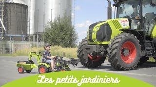 FALK Claas Šľapací Traktor Bager Claas Arion 410 s čelným nakladačom a vlečkou, od 2 do 7 rokov
