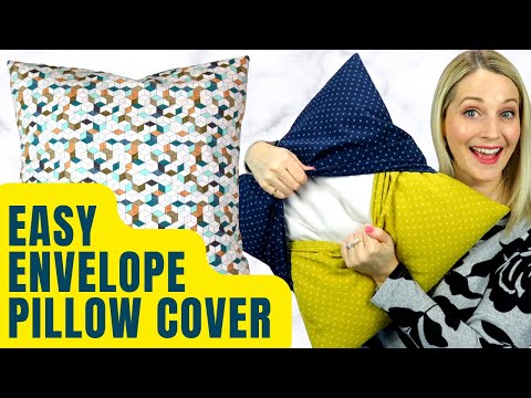 Pillow Cover Tutorial Envelope Style // Beginner Sewing Tutorial