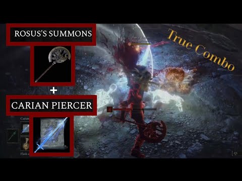 New True Combo! Rosus’s Summons Into Carian Piercer | Elden Ring 1.08