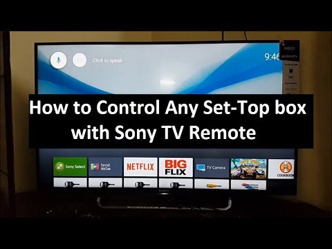 How to Control Any Set-Top box with Sony TV Remote