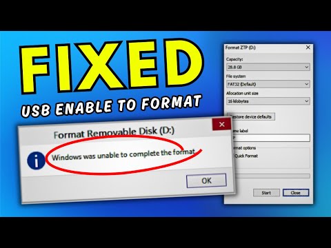 FIX Windows Was Unable to Complete the Format (USB & SD Card)