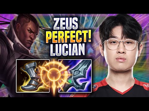 ZEUS PERFECT GAME WITH LUCIAN! - T1 Zeus Plays Lucian TOP vs Gangplank! | Season 2022