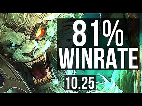 RENGAR vs OLAF (JUNGLE) | 81% winrate, 16/4/12, Godlike | BR Master | v10.25