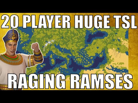 Civ 6 | Reforming Egypt On A MASSIVE 20 PLAYER MED MAP – (#1 Deity Ramses Civilization VI)