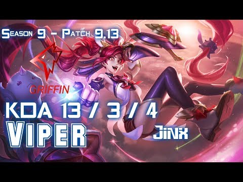 GRF Viper JINX vs SIVIR ADC - Patch 9.13 KR Ranked