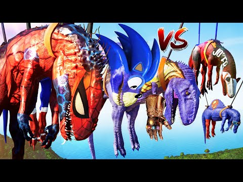 Jurassic World Evolution🌎  I-Rex, Spinosaurus, Indoraptor, Giganotosaurus, Allosaurus Fighting !