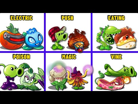 PVZ 2 - 6 Best Pair Plants vs Team Zombies - Which Team Plant 's Best?