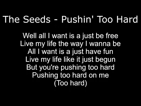 Northern Soul - The Seeds - Pushing Too Hard - With Lyrics