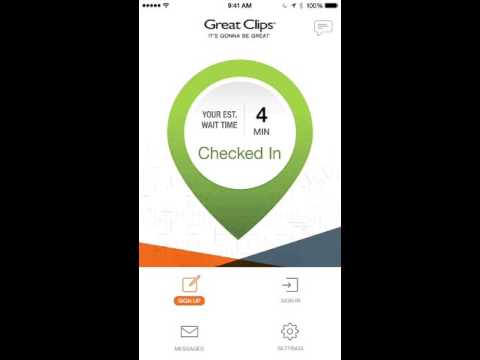 The New Great Clips App with Online Check-In - iPhone Version
