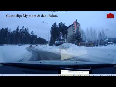 Hedemora Dashcam - Episode 04 - Winter, New Camera & Accident