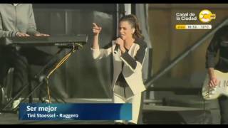 Tini Stoessel &amp; Ruggero Pasquareli - Ser Mejor  #TiniEnElBarrio31