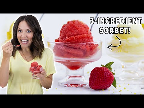 How to Make Homemade Sorbet with ANY Fruit! 🍓🍋🍑🥭