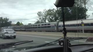 Racing Amtrak on I-90 (Mass Pike)