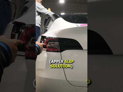 Tail light tint install. Would you install this on your vehicle? 🚘