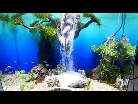 HOW TO BUILD A UNDERWATER SAND WATERFALL AQUARIUM