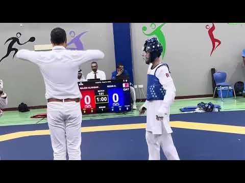 Qatar Taekwondo Tournament 2025 ( Cadet Division - Male - under 41 kg category (Final Match) 
