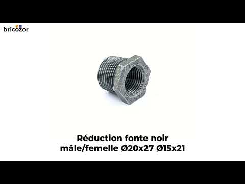 Réduction fonte mâle / femelle noir - référence 241 CODITAL