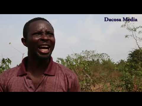 CK AMOAH WITH THE PALM WINE TAPPER IN DACOSA MEDIA TV GH