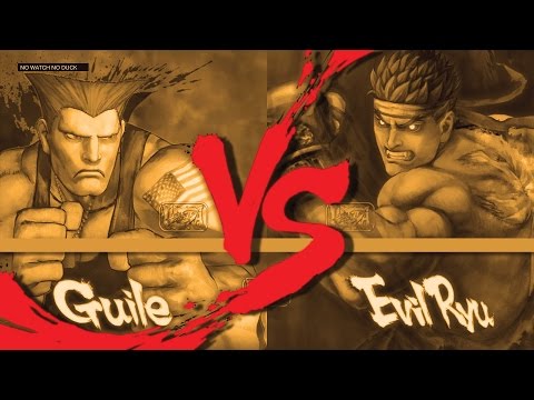 Blue emblem (Guile) vs Ryukichikun (Evil Ryu) USF4 ranked match