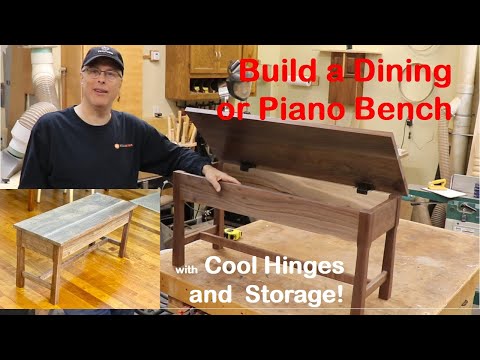 How to Build a Solid Dining / Piano Bench with Storage