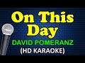 ON THIS DAY - David Pomeranz (HD Karaoke)