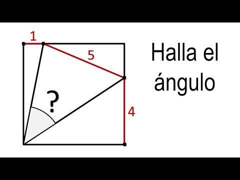 HALLA EL ÁNGULO DESCONOCIDO. Geometría Básica