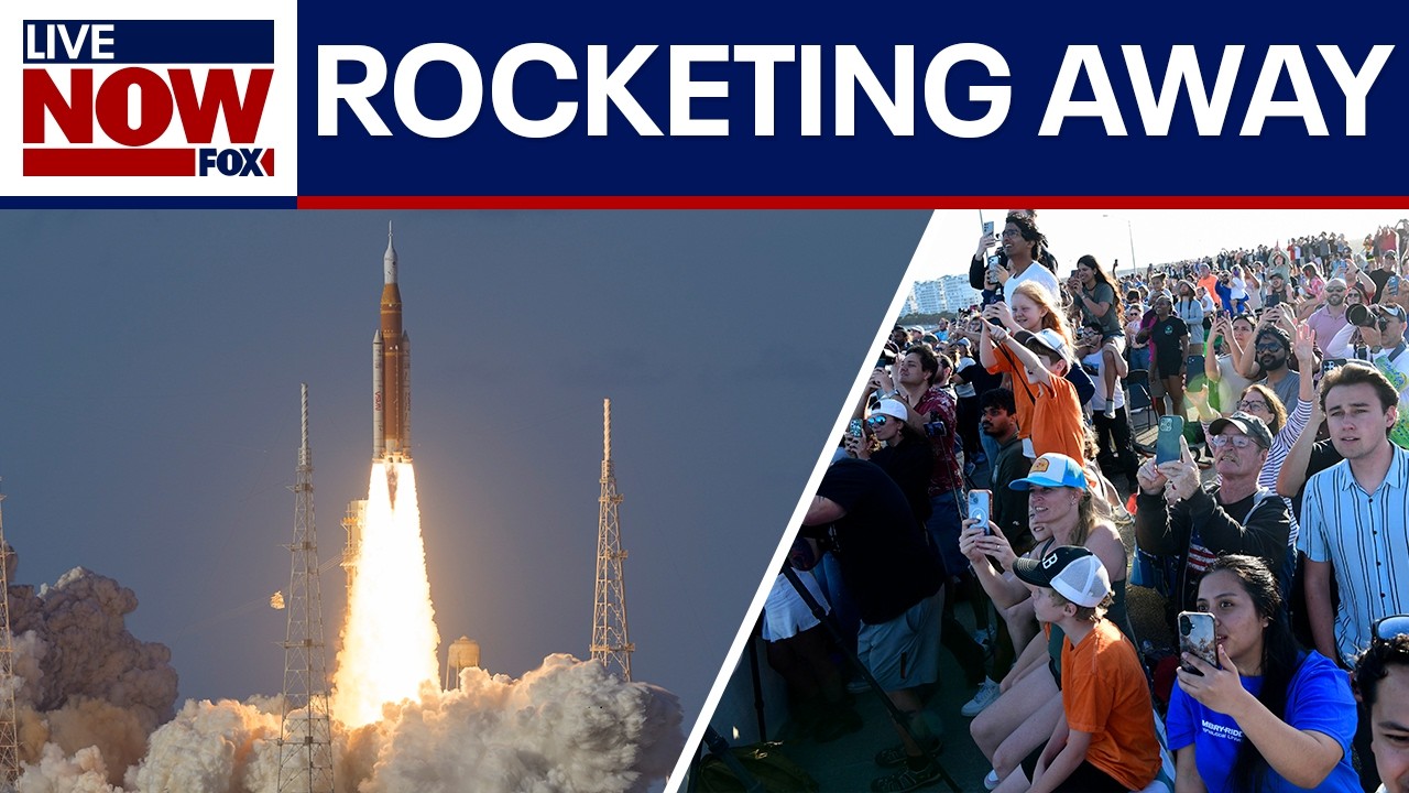 Artemis II rocket launches, astronauts bound for moon on historic journey