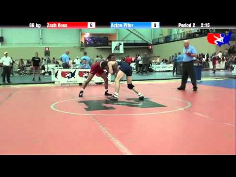 Zach Ross vs. Acton Pifer at 2013 ASICS University Nationals - FS